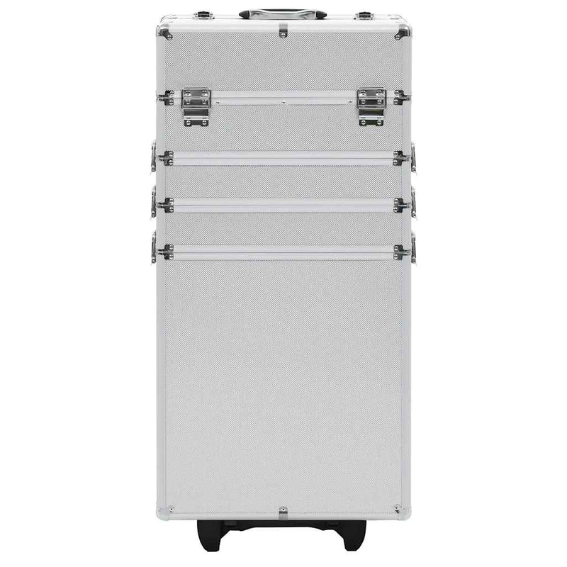 Afbeelding laden in galerijviewer, Vidaxl make-up trolley aluminium zilverkleurig
