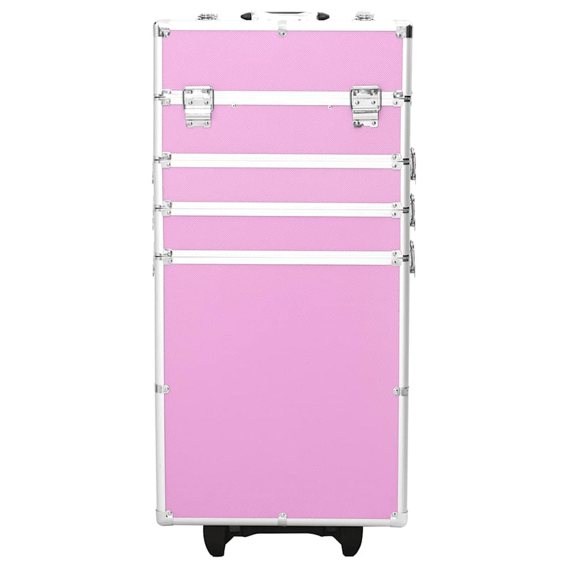 Afbeelding laden in galerijviewer, Vidaxl make-up trolley aluminium roze