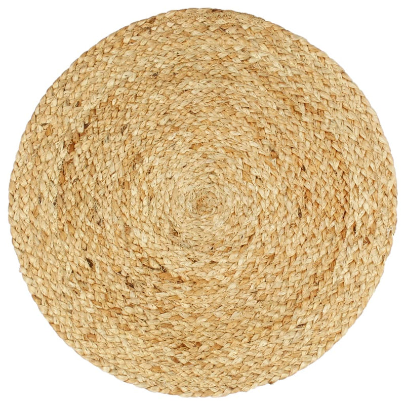 Afbeelding laden in galerijviewer, Vidaxl placemats 6 st rond 38 cm jute natuurlijk