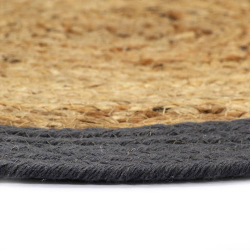 Afbeelding laden in galerijviewer, Vidaxl placemats 4 st 38 cm jute en katoen natuurlijk en antraciet