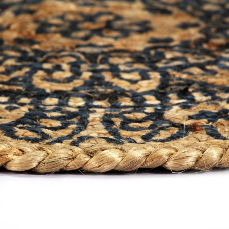 Afbeelding laden in galerijviewer, Vidaxl placemats 4 st rond 38 cm jute donkerblauw