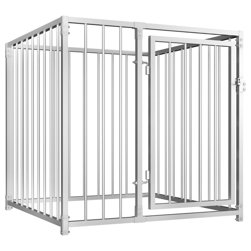 Afbeelding laden in galerijviewer, VidaXL Hondenkennel voor buiten 100x100x100 cm