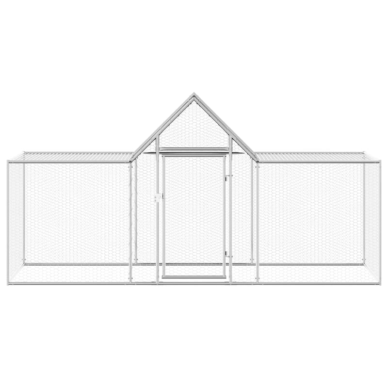 Afbeelding laden in galerijviewer, Vidaxl kippenren 3x1x1,5 m gegalvaniseerd staal