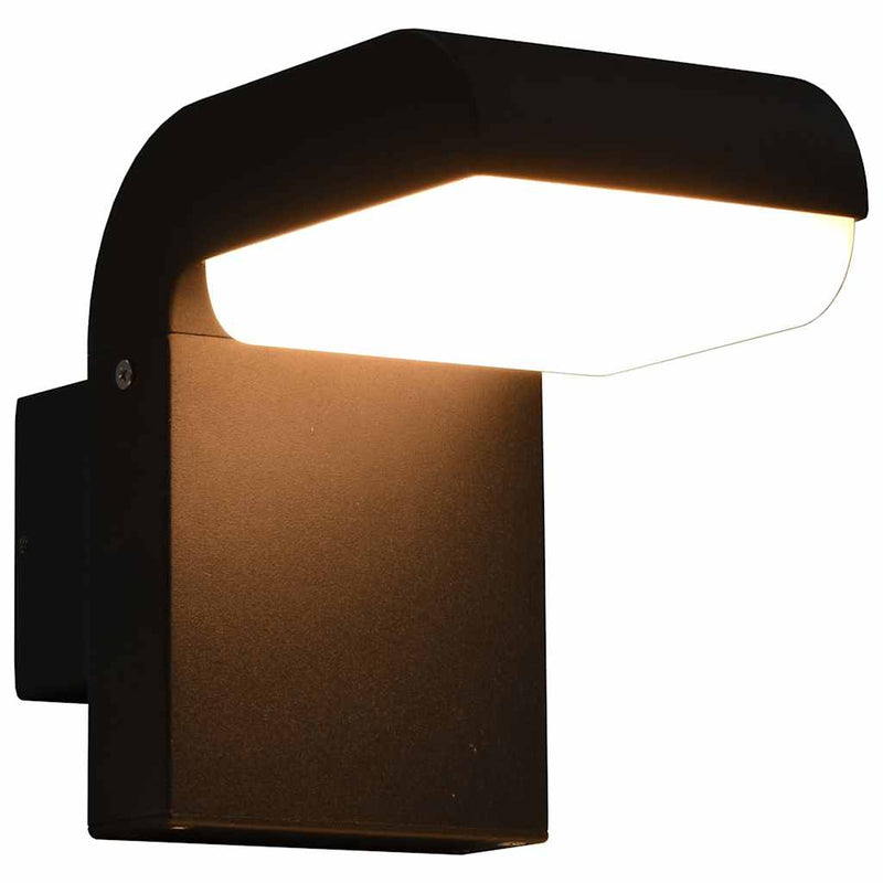 Afbeelding laden in galerijviewer, Vidaxl led-buitenwandlamp 9 w ovaal zwart