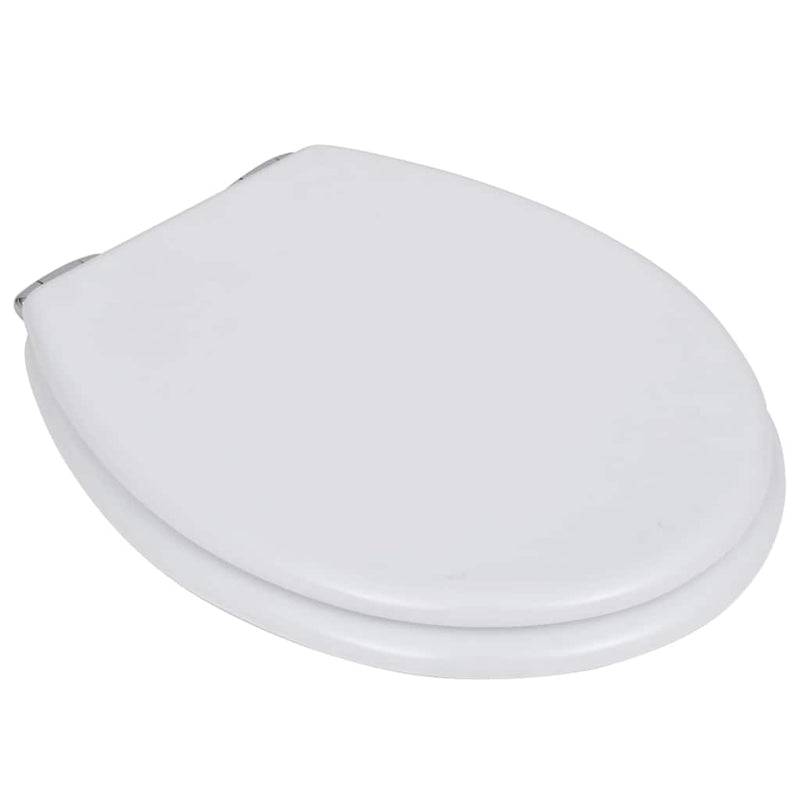 Afbeelding laden in galerijviewer, Vidaxl toiletbril met soft-closedeksel 2 st mdf wit