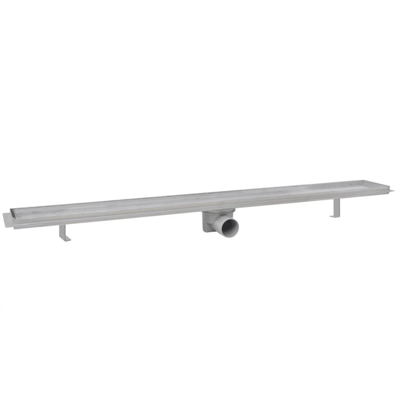 Afbeelding laden in galerijviewer, VidaXL Doucheafvoer 2 st rechthoekig 1030x140 mm roestvrij staal