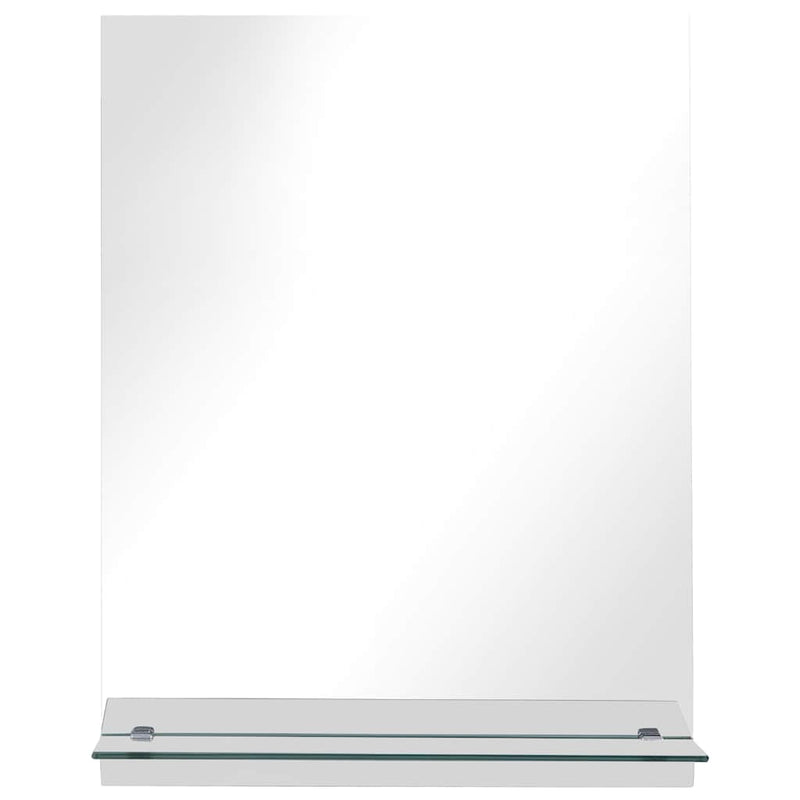 Afbeelding laden in galerijviewer, Vidaxl wandspiegel met schap 20x40 cm gehard glas