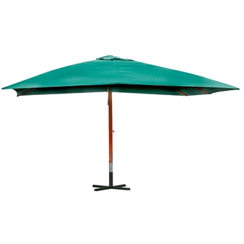 Afbeelding laden in galerijviewer, Vidaxl zweefparasol melia 300x400 cm groen