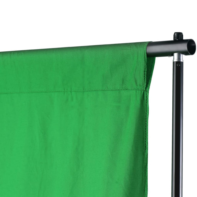 Afbeelding laden in galerijviewer, Vidaxl achtergrondsysteem 500x300 cm groen