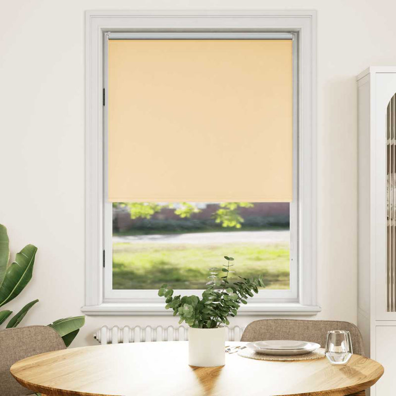 Afbeelding laden in galerijviewer, Vidaxl rolgordijn verduisterend 124,4 x 175 cm stofbreedte 120 cm beige