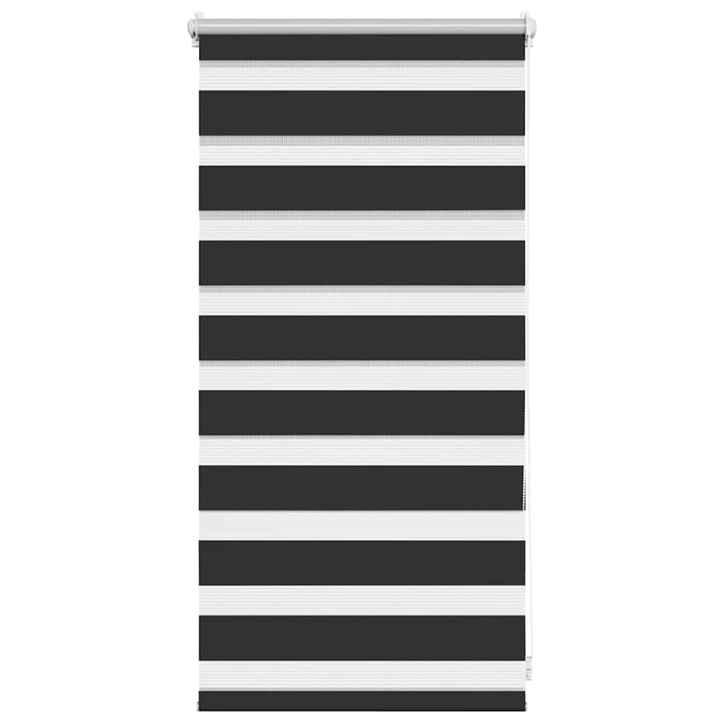 Afbeelding laden in galerijviewer, Vidaxl zebra rolgordijn 40,9 x 100 cm stofbreedte 36,7 cm zwart