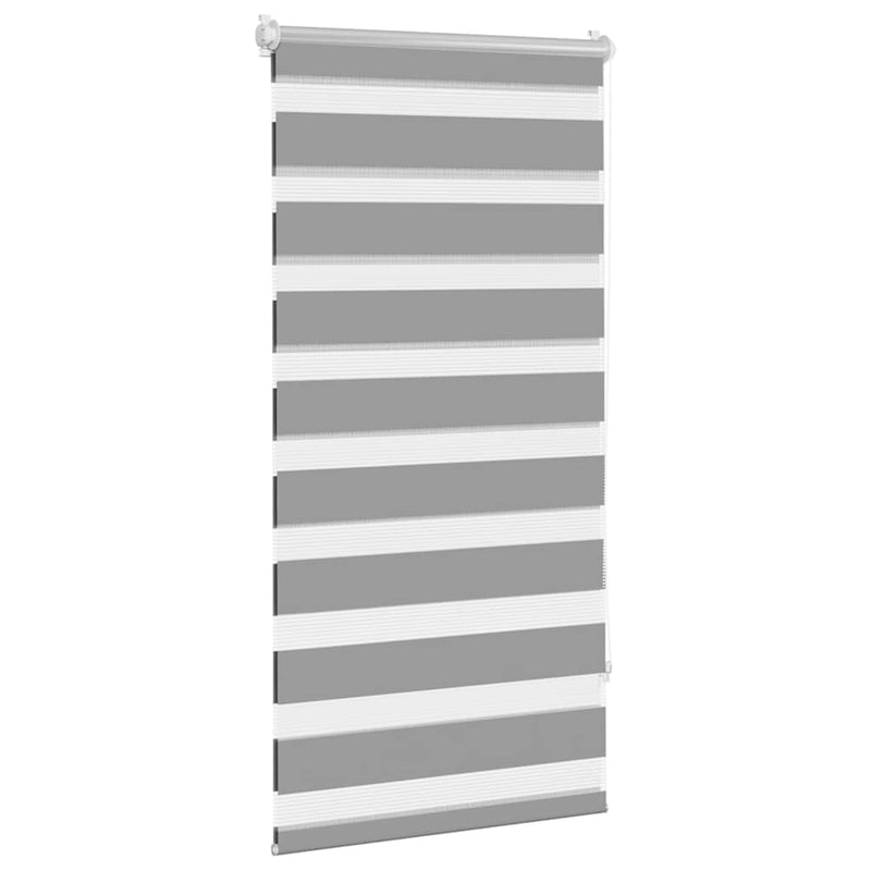 Afbeelding laden in galerijviewer, Vidaxl zebra rolgordijn 60,9 x 120 cm stofbreedte 56,7 cm grijs