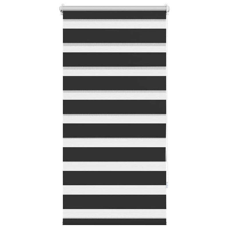 Afbeelding laden in galerijviewer, Vidaxl zebra rolgordijn 60,9 x 120 cm stofbreedte 56,7 cm zwart