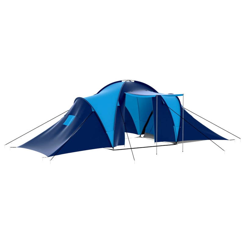 Afbeelding laden in galerijviewer, Vidaxl tent 9-persoons donkerblauw en blauw