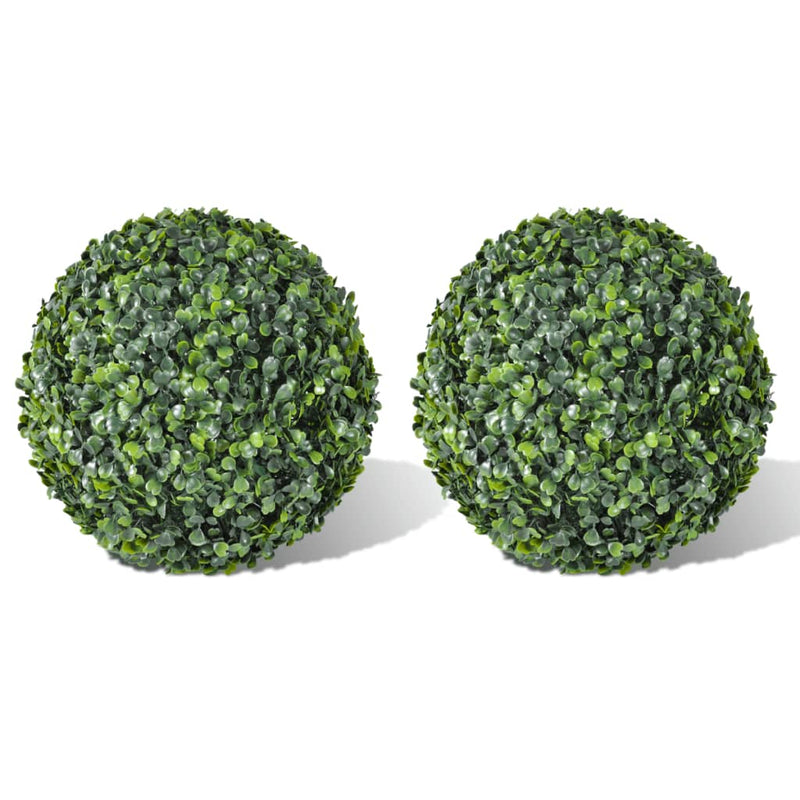 Afbeelding laden in galerijviewer, Vidaxl kunstplanten buxusbol 2 st 35 cm