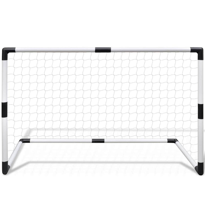 Afbeelding laden in galerijviewer, Vidaxl 2-delige minidoeltjesset met net 91,5x48x61 cm