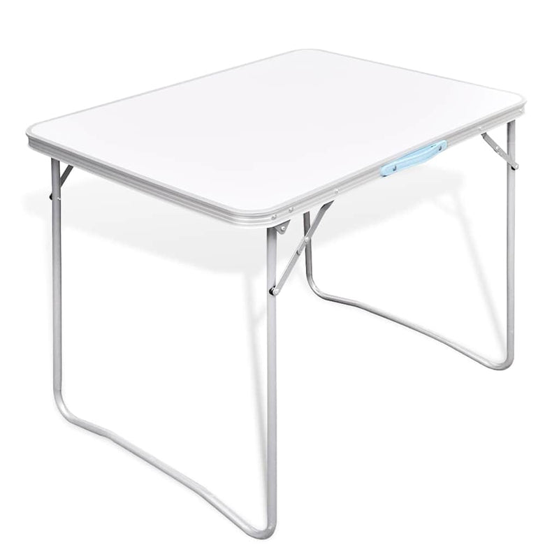 Afbeelding laden in galerijviewer, Vidaxl campingtafel inklapbaar met metalen frame 80 x 60 cm