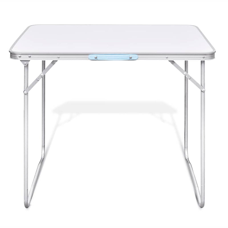 Afbeelding laden in galerijviewer, Vidaxl campingtafel inklapbaar met metalen frame 80 x 60 cm