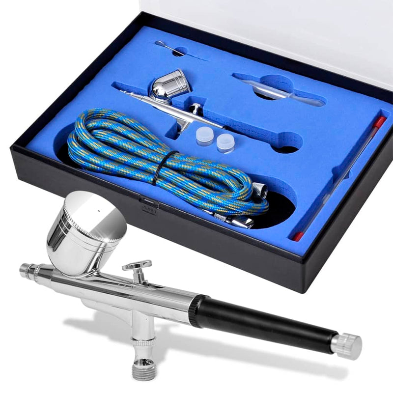 Afbeelding laden in galerijviewer, Vidaxl airbrush set 0,2 0,3 0,5 mm mondstukken