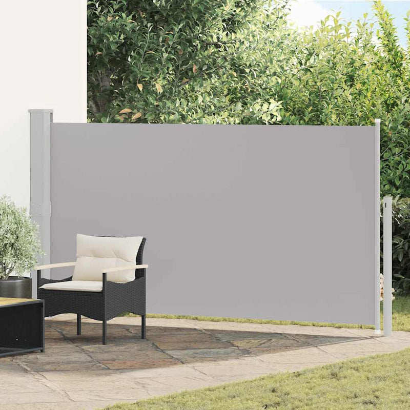 Afbeelding laden in galerijviewer, Vidaxl tuinscherm uittrekbaar 160x300 cm grijs