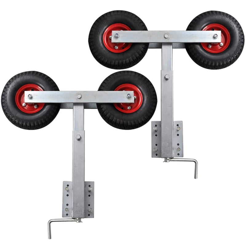 Afbeelding laden in galerijviewer, Vidaxl 2-delige boegsteunenset voor bootaanhanger 59-84 cm