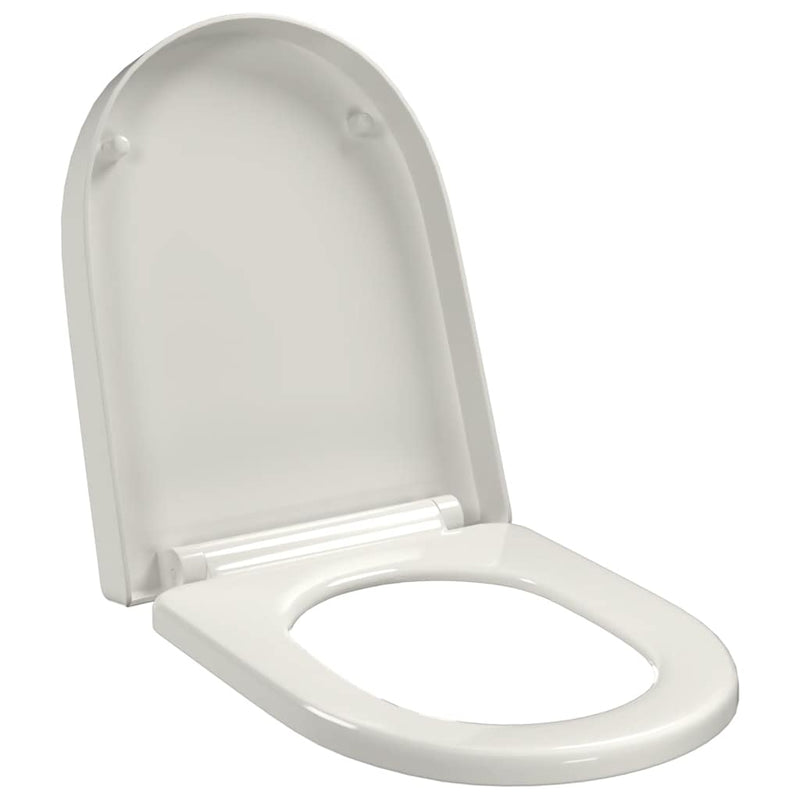 Afbeelding laden in galerijviewer, Vidaxl toiletbril soft-close met quick-release ontwerp vierkant wit