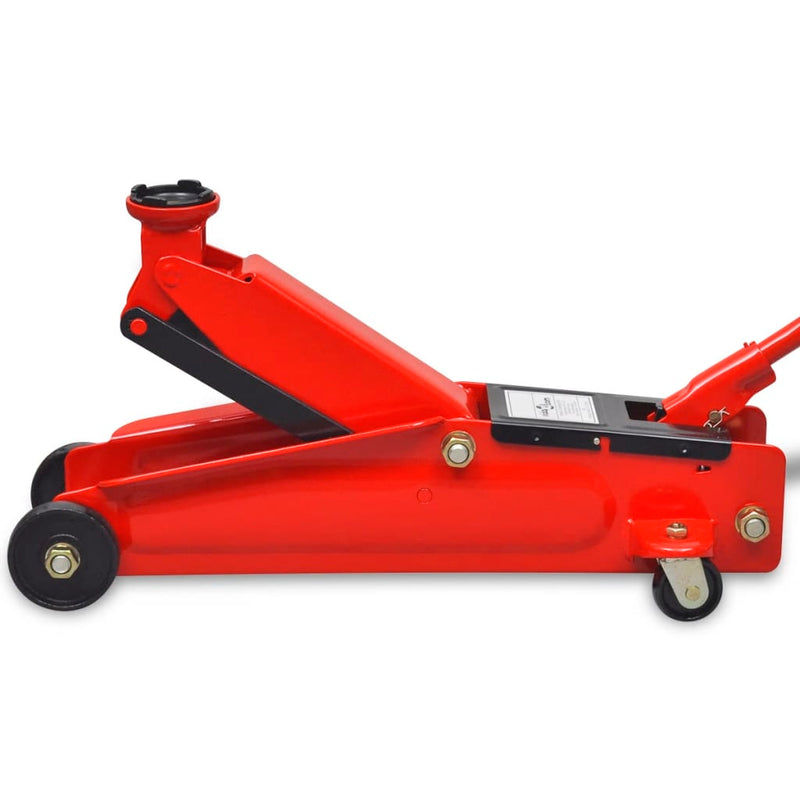 Afbeelding laden in galerijviewer, Vidaxl hydraulische vloerkrik laag profiel 3 ton rood
