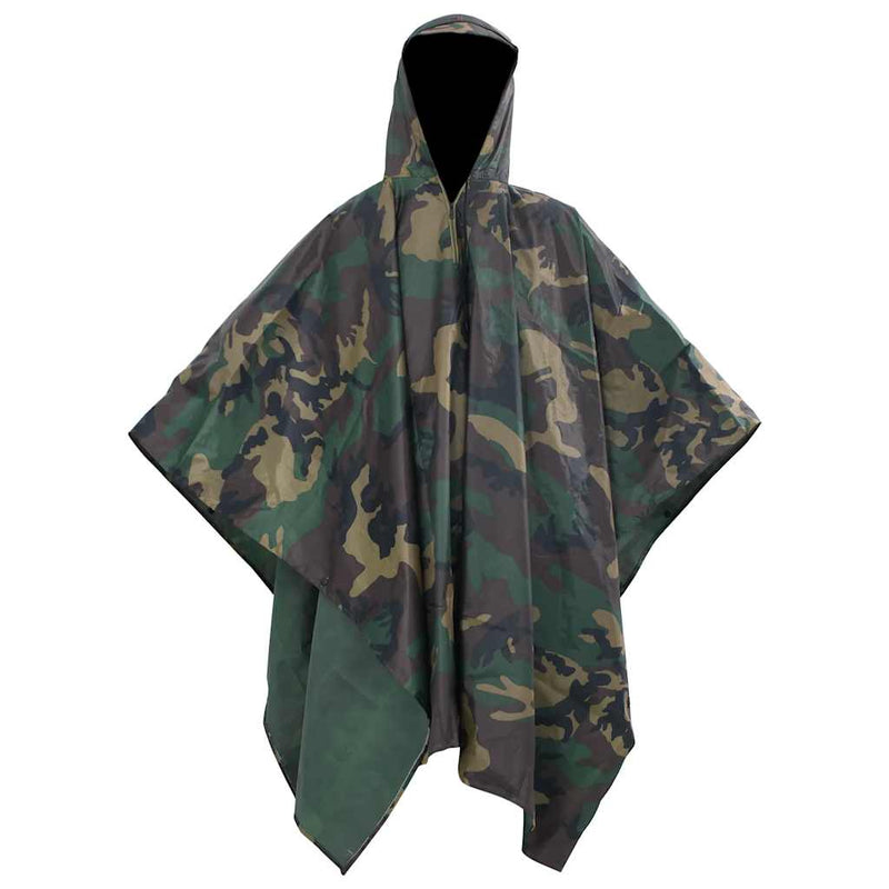 Afbeelding laden in galerijviewer, Vidaxl regenponcho voor kamperen wandelen leger waterdicht camouflage