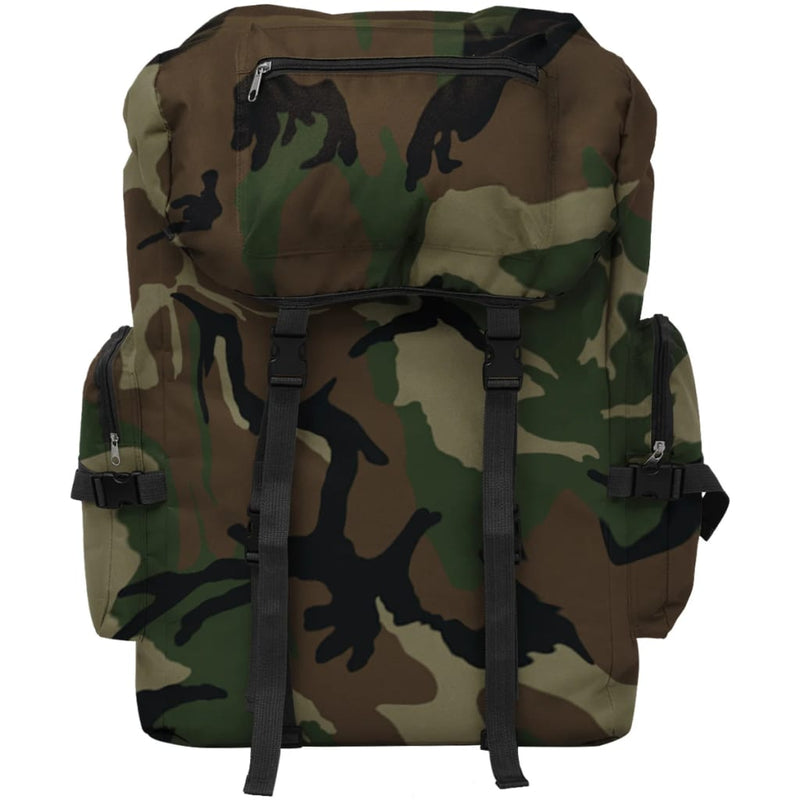 Afbeelding laden in galerijviewer, Vidaxl rugzak legerstijl 65 l camouflage