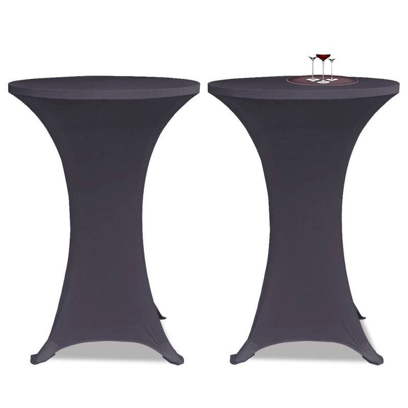 Afbeelding laden in galerijviewer, Vidaxl stoelhoes stretch 2st 60 cm antraciet