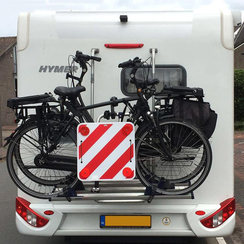 Afbeelding laden in galerijviewer, Proplus markeringsbord met reflectoren 50 x 50 cm rood wit