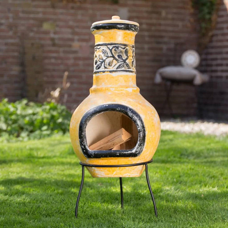 Afbeelding laden in galerijviewer, Redfire haard soledad klei geel zwart 86035