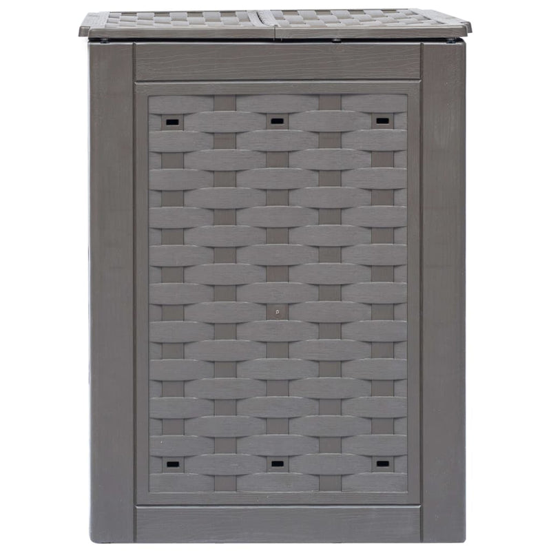 Afbeelding laden in galerijviewer, Vidaxl compostbak 300 l 60x60x83 cm kunststof rattan bruin