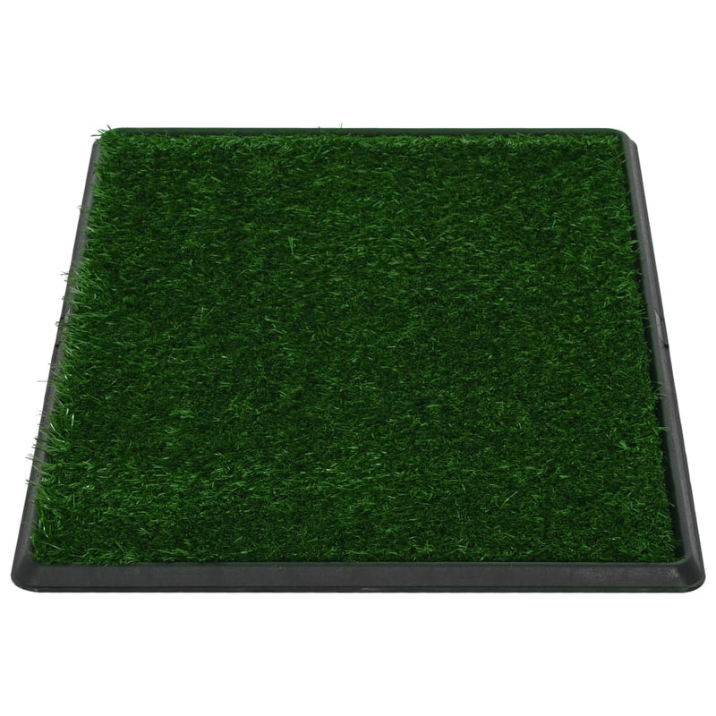 Afbeelding laden in galerijviewer, Vidaxl huisdierentoilet met bak en kunstgras 76x51x3 cm groen