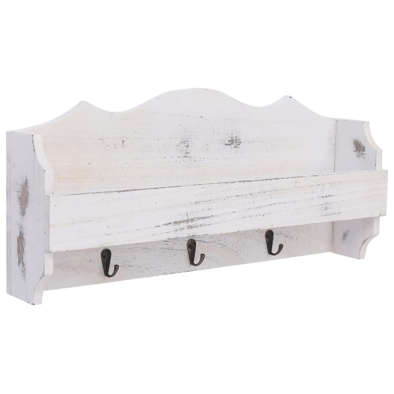 Afbeelding laden in galerijviewer, Vidaxl wandkapstok 50x10x23 cm hout wit