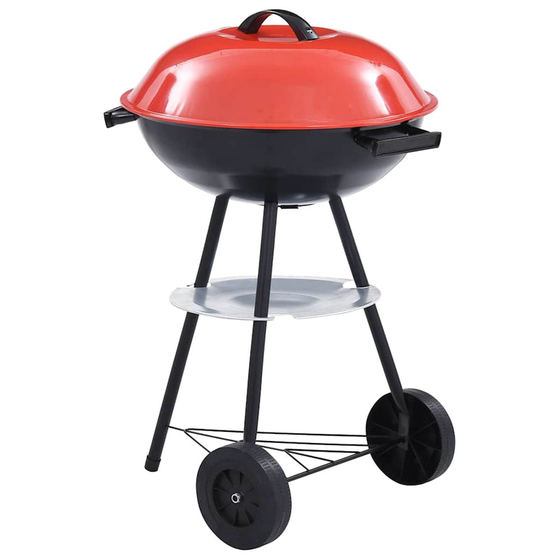 Afbeelding laden in galerijviewer, Vidaxl kogelbarbecue houtskool met wieltjes xxl 44 cm