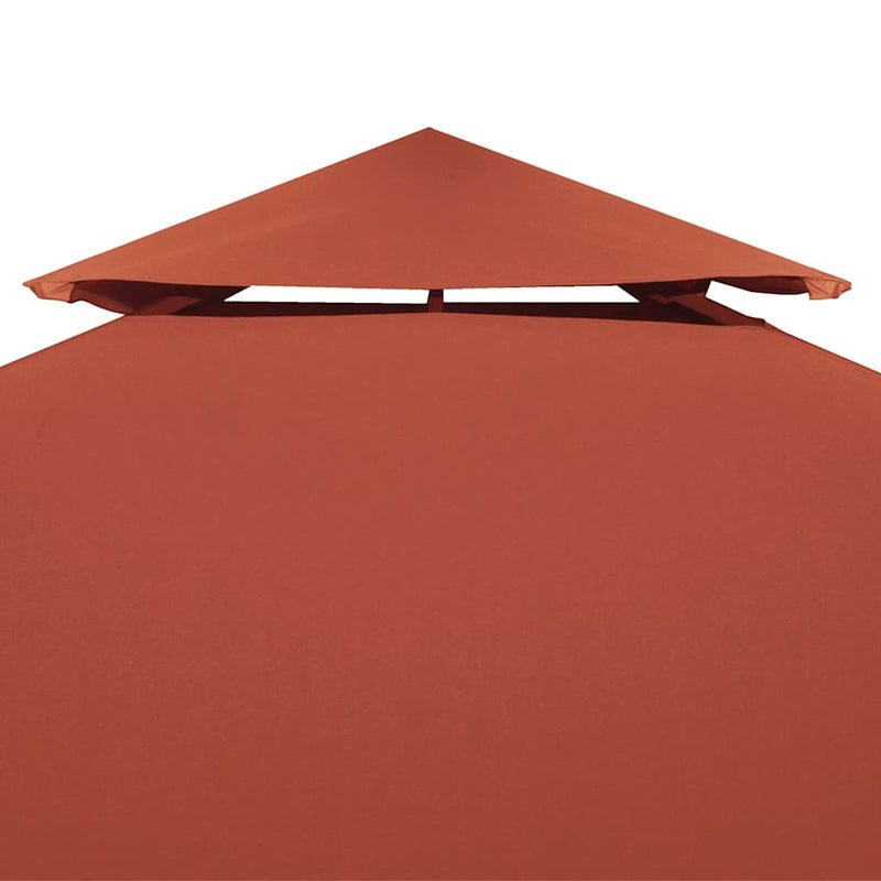 Afbeelding laden in galerijviewer, Vidaxl prieeldak 2-laags 310 g m² 4x3 m terracottakleurig