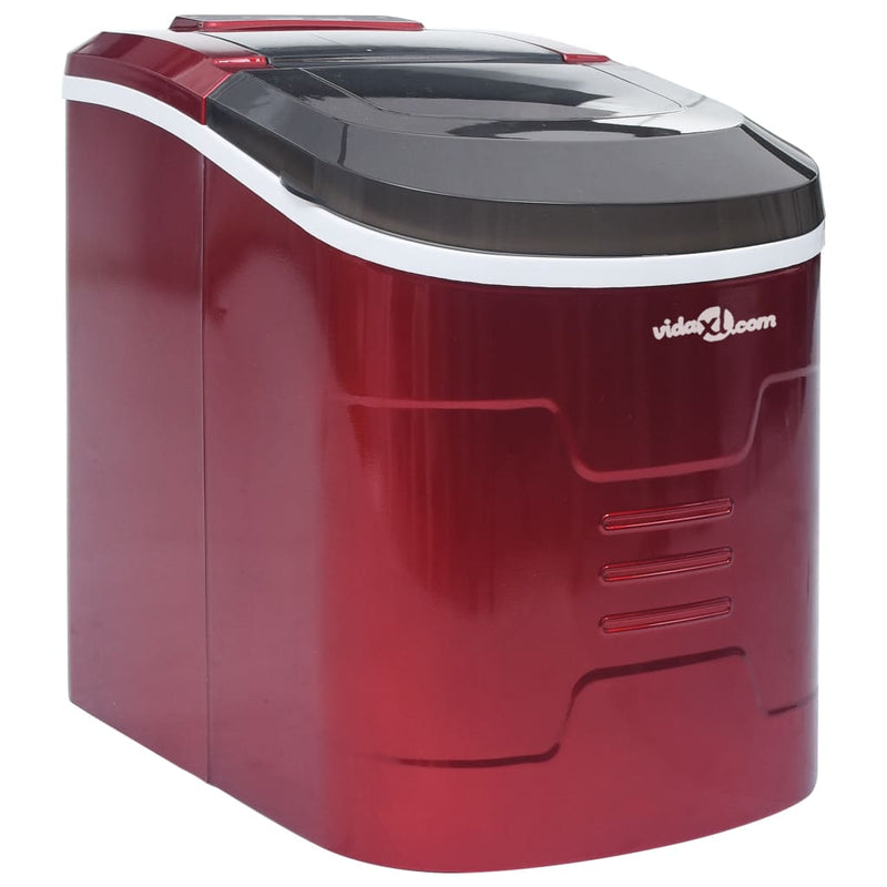 Afbeelding laden in galerijviewer, Vidaxl ijsblokjesmachine 2,4 l 15 kg 24 u rood