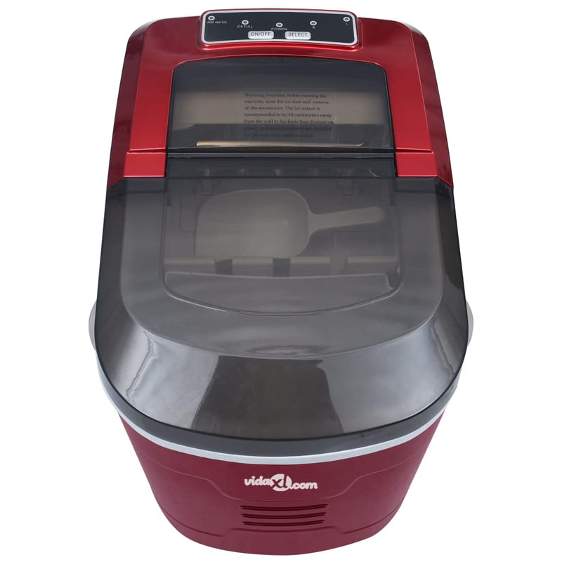 Afbeelding laden in galerijviewer, Vidaxl ijsblokjesmachine 2,4 l 15 kg 24 u rood