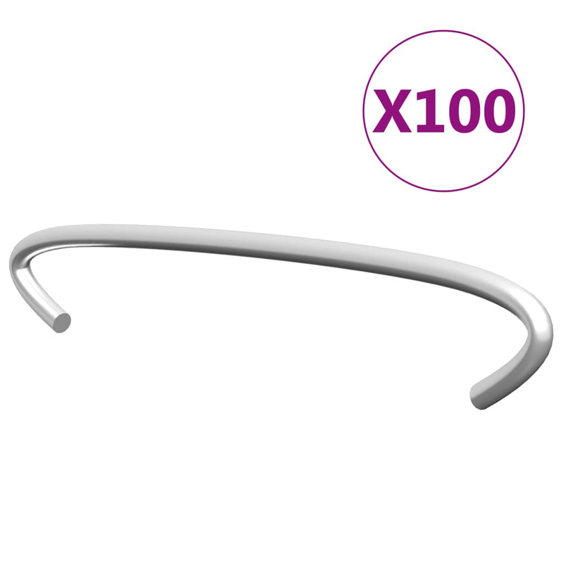 Afbeelding laden in galerijviewer, Vidaxl gabionhaken 100 st 10 cm gegalvaniseerd staal