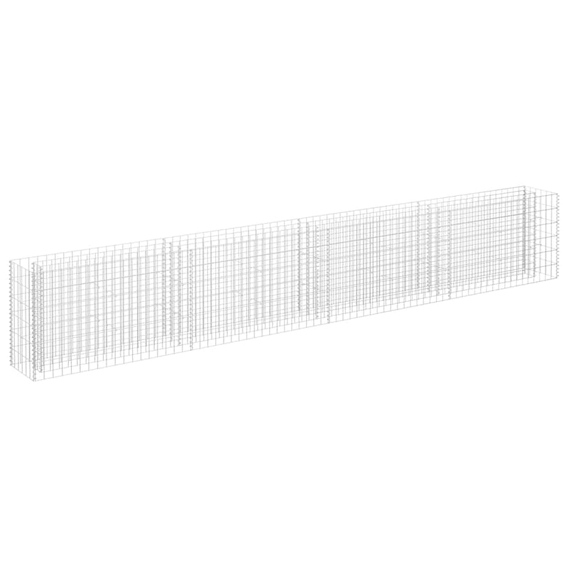 Afbeelding laden in galerijviewer, Vidaxl gabion plantenbak verhoogd 360x30x60 cm gegalvaniseerd staal