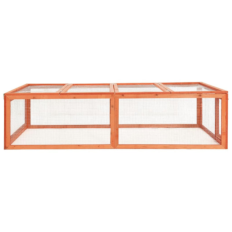 Afbeelding laden in galerijviewer, Vidaxl konijnenhok 183x90x46,5 cm massief vurenhout