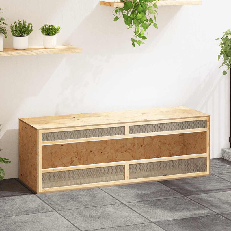 Afbeelding laden in galerijviewer, Vidaxl terrarium 144x46x48 cm bewerkt hout