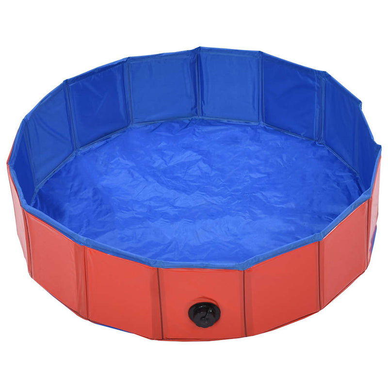 Afbeelding laden in galerijviewer, Vidaxl hondenzwembad inklapbaar 80x20 cm pvc rood