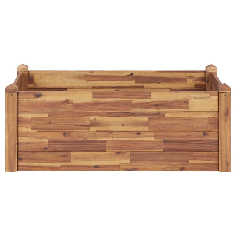 Afbeelding laden in galerijviewer, Vidaxl plantenbak verhoogd 110x60x44 cm massief acaciahout