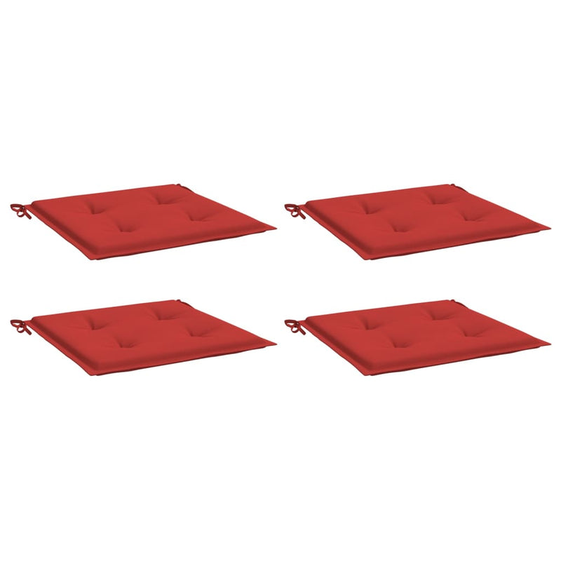 Afbeelding laden in galerijviewer, Vidaxl tuinstoelkussens 4 st 40x40x4 cm oxford stof rood