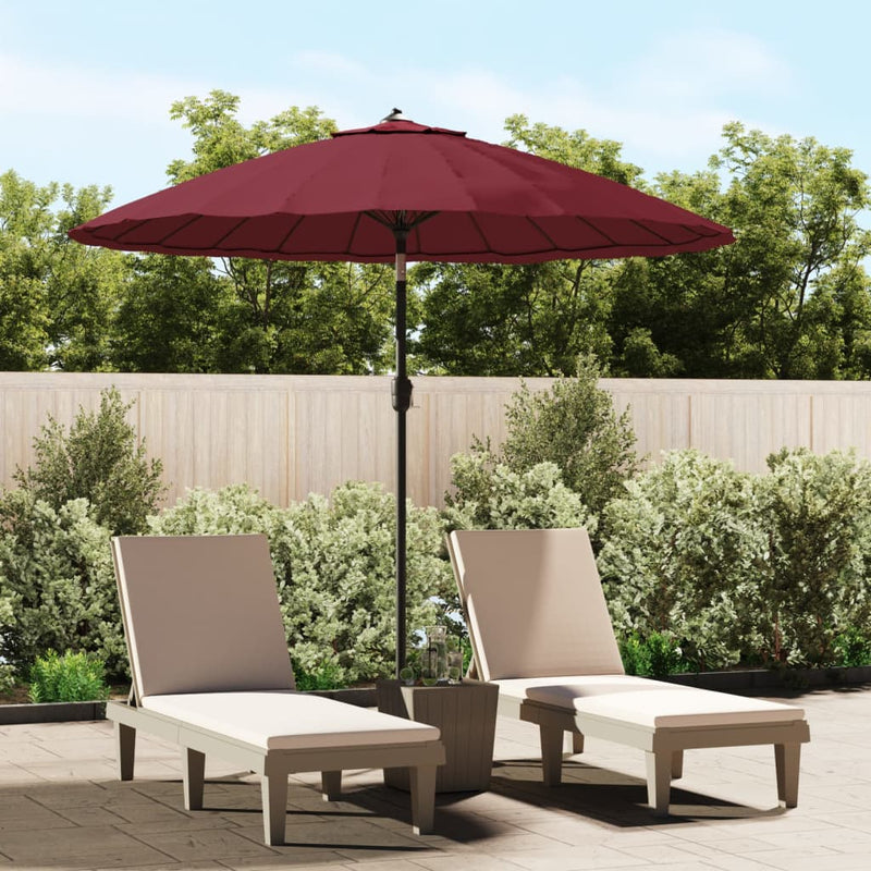 Afbeelding laden in galerijviewer, Vidaxl parasol met aluminium paal 250 cm bordeauxrood