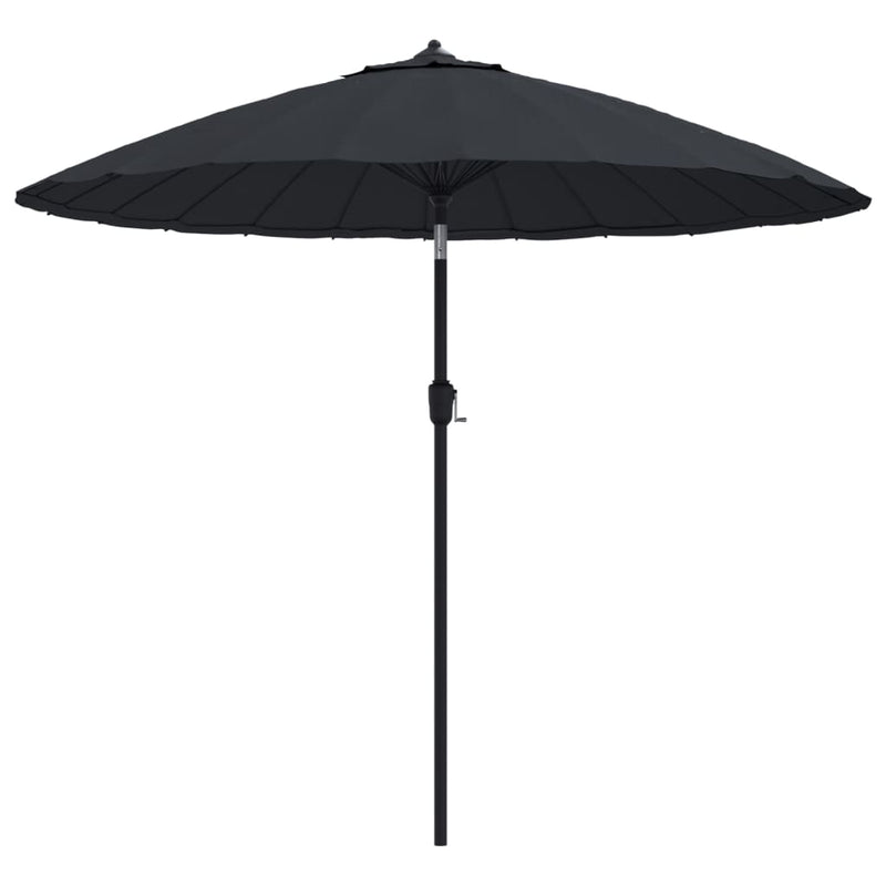 Afbeelding laden in galerijviewer, Vidaxl parasol met aluminium paal 270 cm zwart