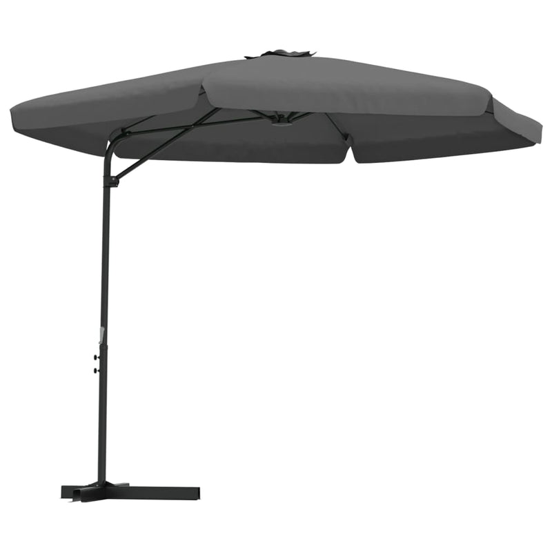 Afbeelding laden in galerijviewer, Vidaxl parasol met stalen paal 300 cm antraciet