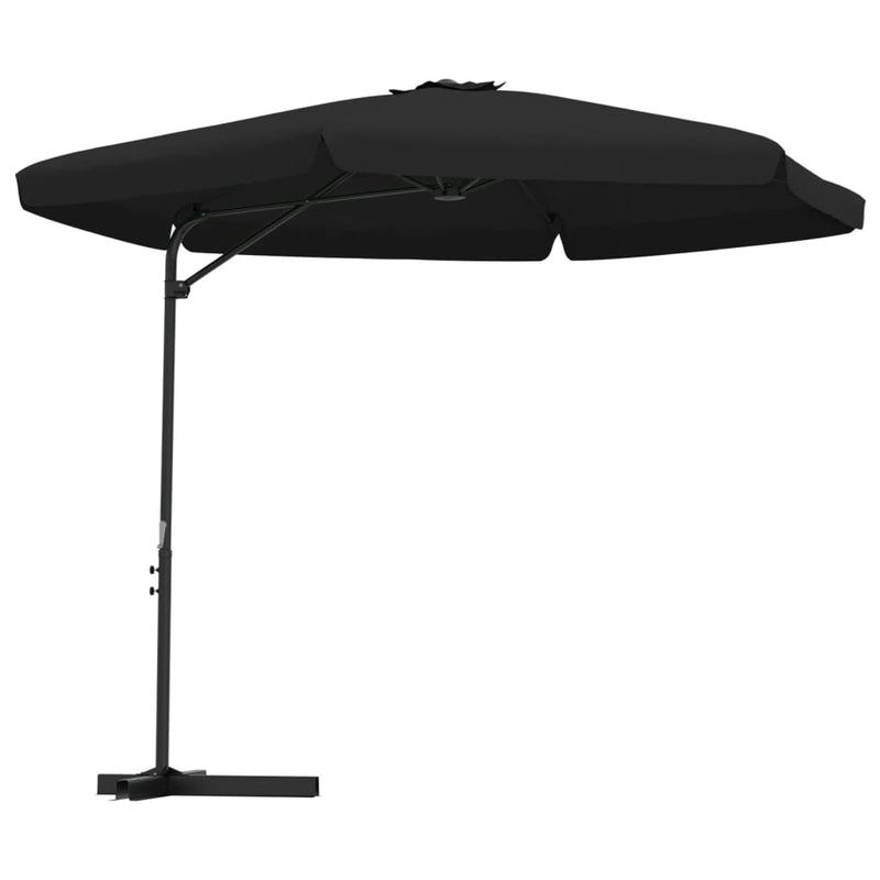 Afbeelding laden in galerijviewer, Vidaxl parasol met stalen paal 300 cm zwart